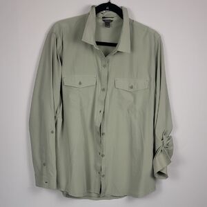 Eddie Bauer Classic Fit Sage Light Green Shirt